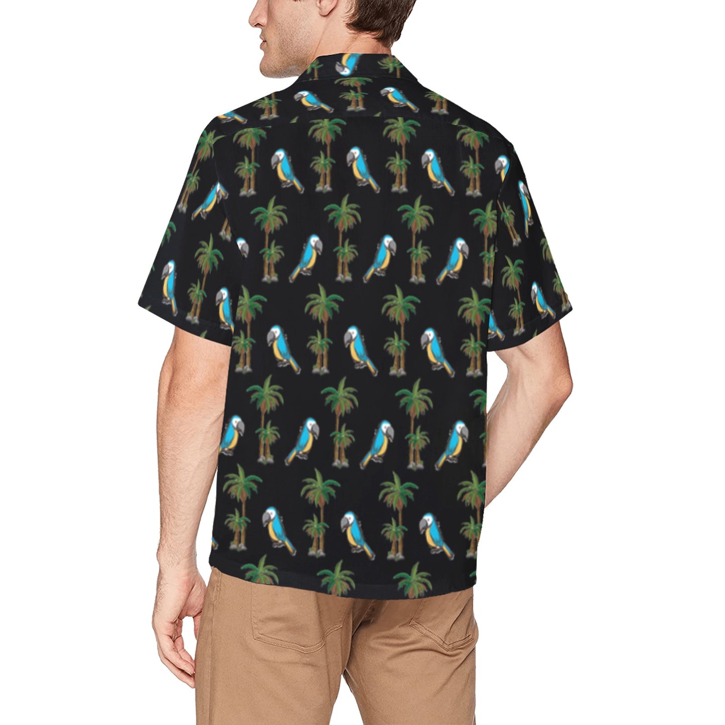 Men's Hawaiian Shirt With Chest Pocket