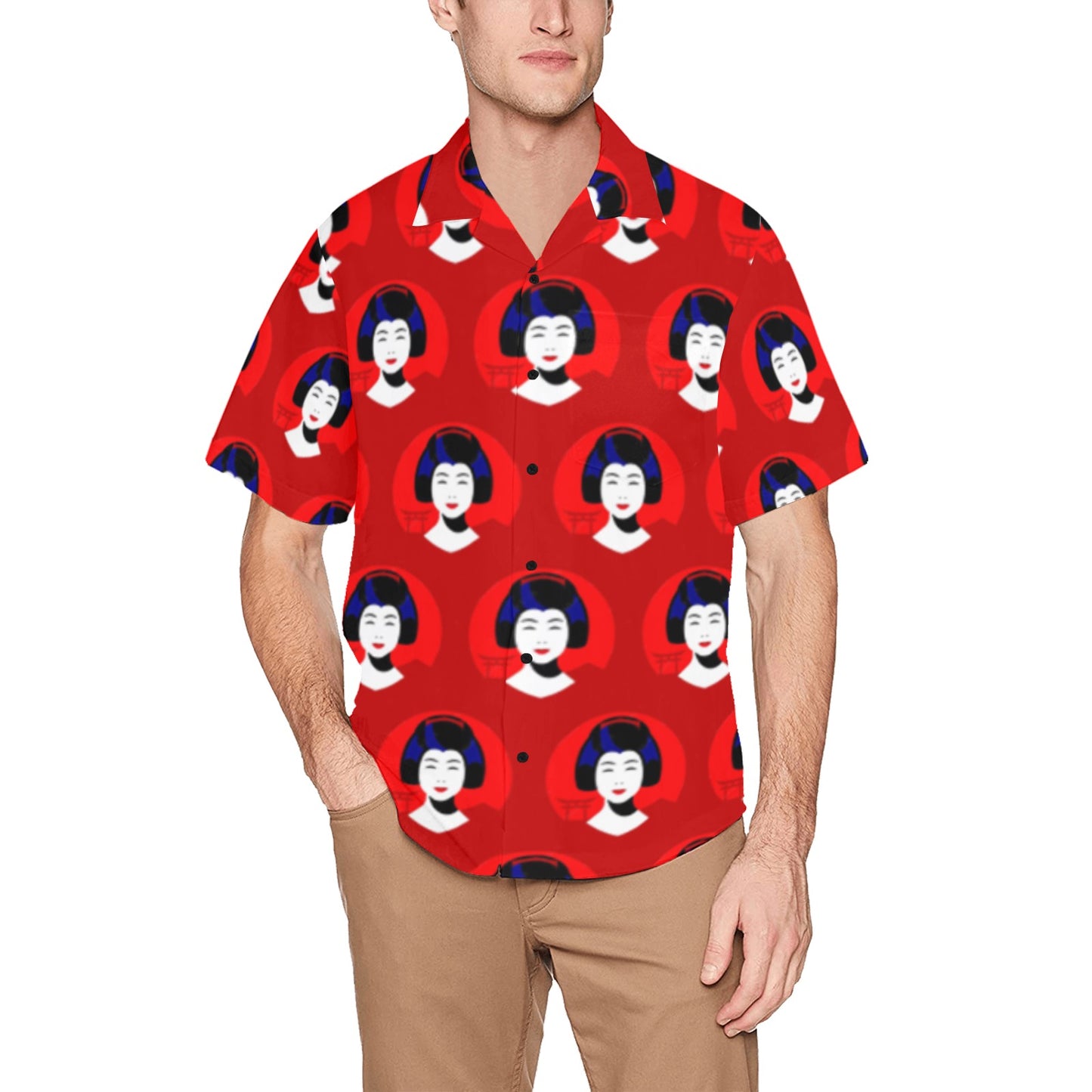 Hawaiian Shirt with Chest Pocket