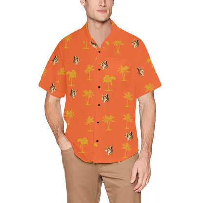 Men's Hawaiian Shirt With Chest Pocket