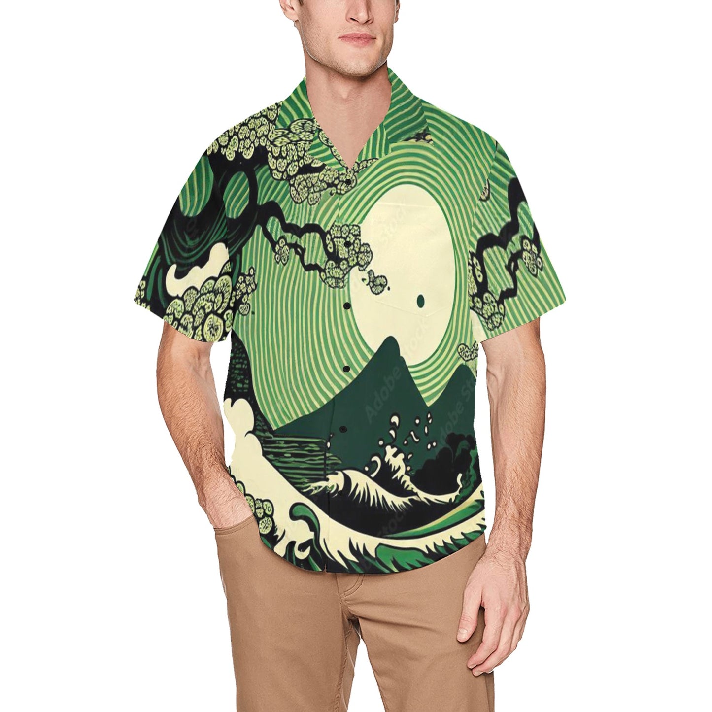 Hawaiian Shirt with Chest Pocket