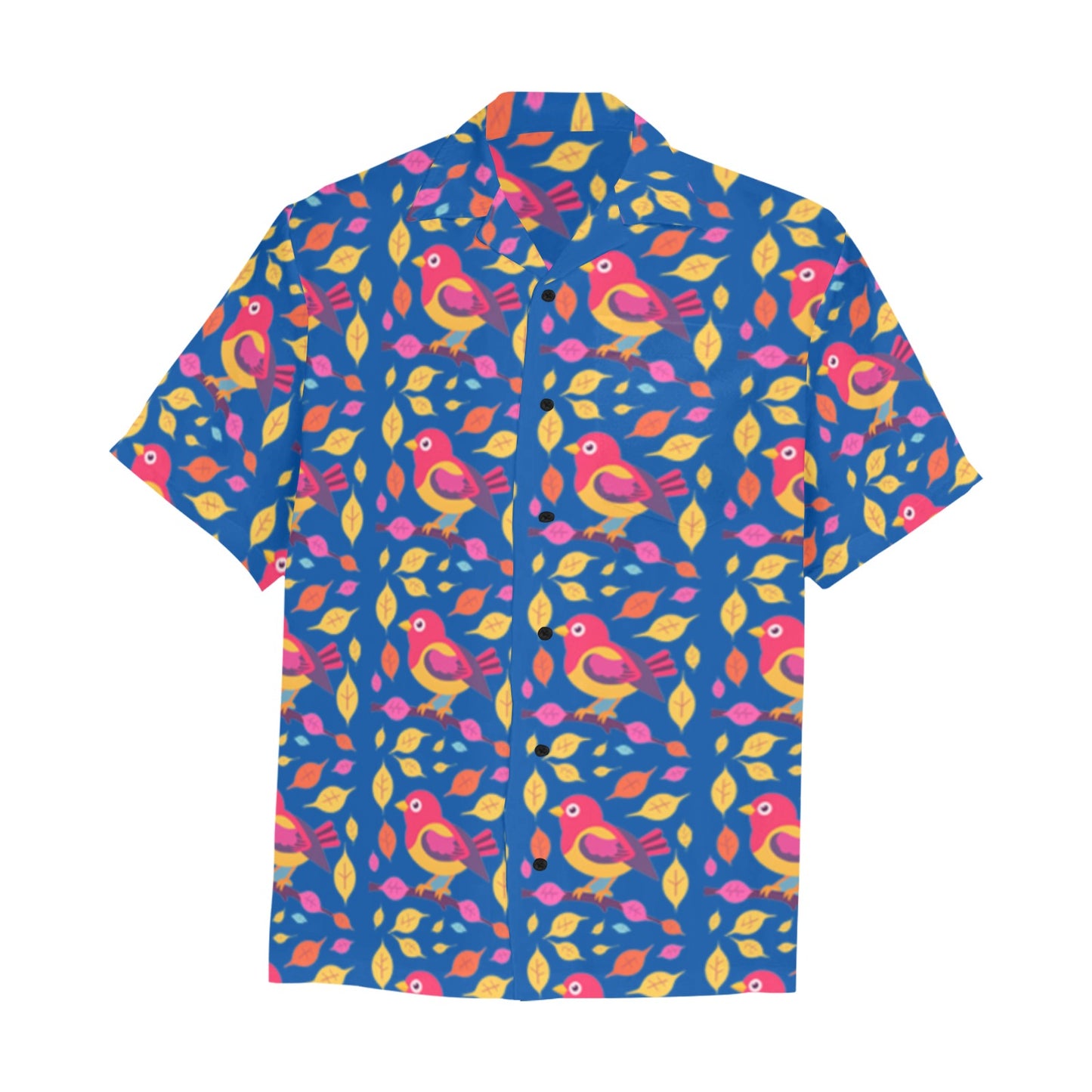 Men's Hawaiian Shirt With Chest Pocket