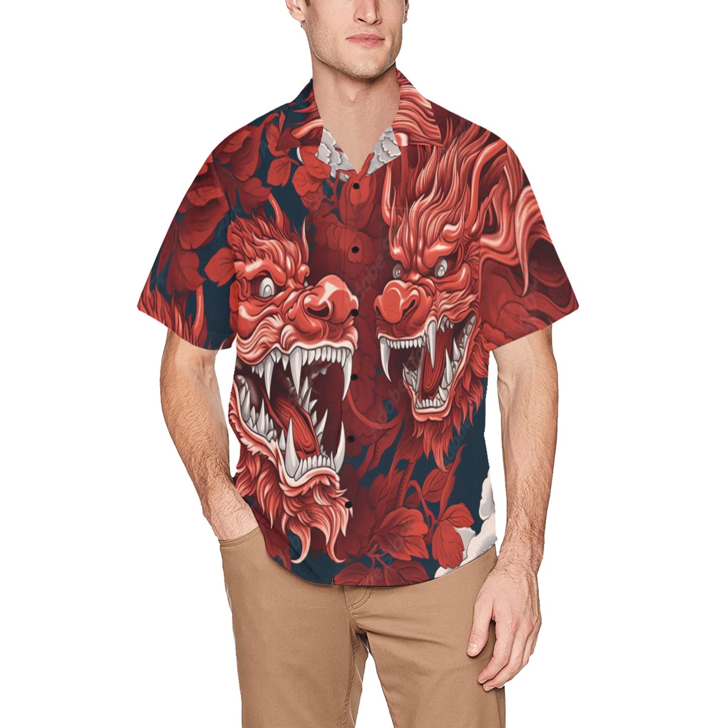 Hawaiian Shirt with Chest Pocket