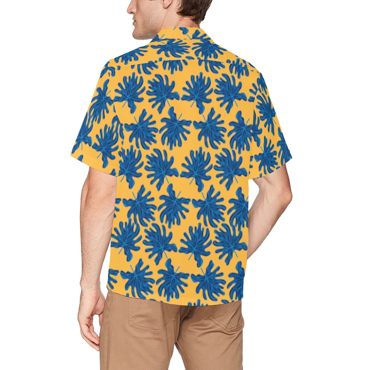 Men's Hawaiian Shirt With Chest Pocket