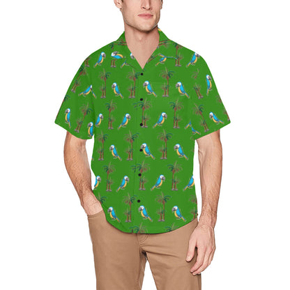 Men's Hawaiian Shirt With Chest Pocket