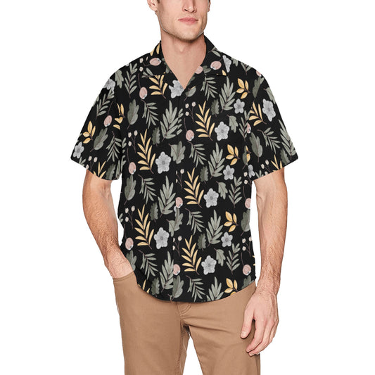 Men's Hawaiian Shirt With Chest Pocket