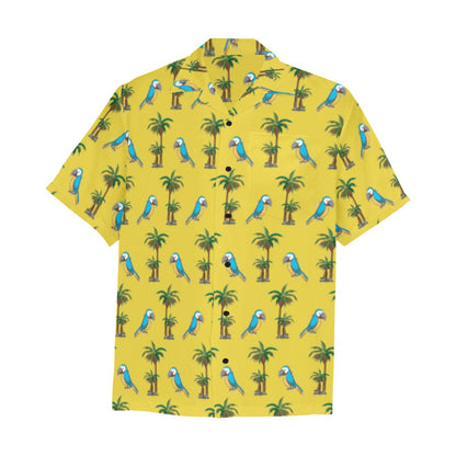 Men's Hawaiian Shirt With Chest Pocket