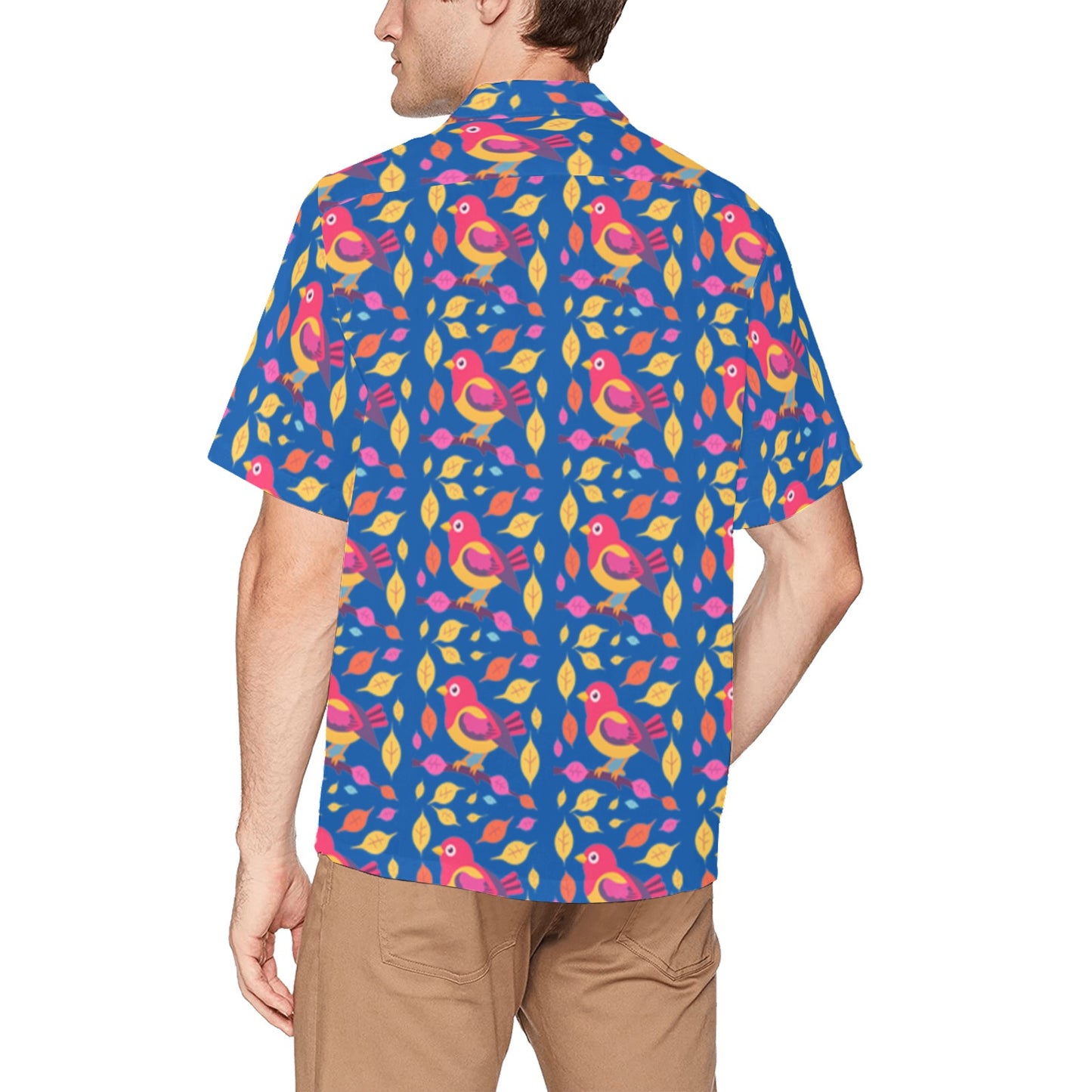 Men's Hawaiian Shirt With Chest Pocket