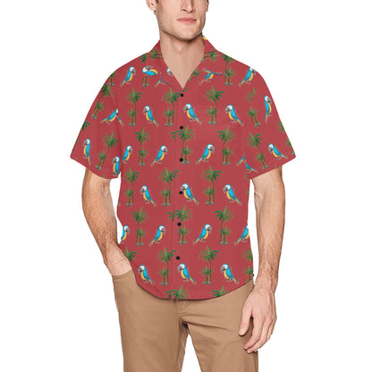 Men's Hawaiian Shirt With Chest Pocket