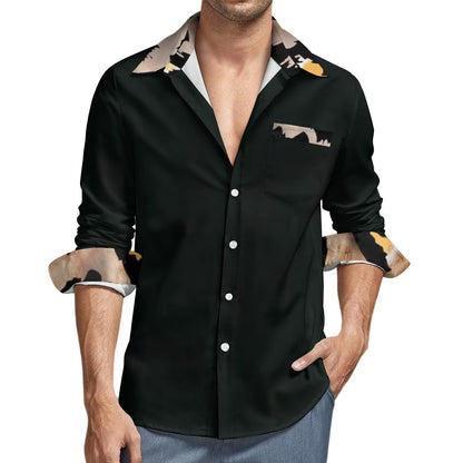 Casual One Pocket Long Sleeve Shirt