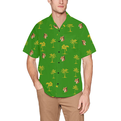 Men's Hawaiian Shirt With Chest Pocket